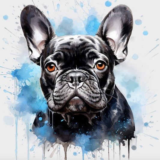 Dtf strykemerker French bulldog