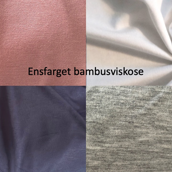 Bambusviskose jersey ensfarget